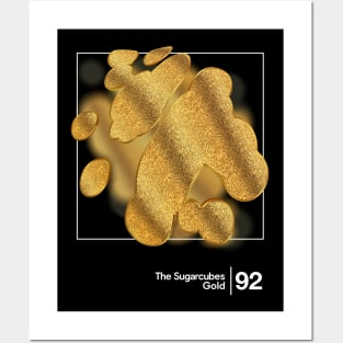 The Sugarcubes - Gold / Minimal Style Artwork Design Posters and Art